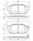 Set Placute Frana Disc Bosch 0986494139 Hyundai Accent i20 Kia Rio