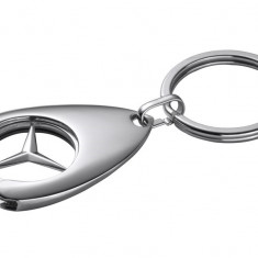 Breloc Cheie Oe Mercedes-Benz Jeton Cumparaturi Argintiu B66956285