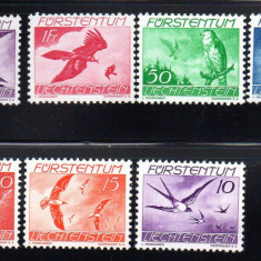 LIECHTENSTEIN 1939, Fauna, Pasari, serie neuzata, MNH