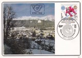 FILATELIE TEMATICA -CARTE POSTALA AUSTRIA TEMATICA SPORT SKI