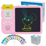 Cumpara ieftin Joc educativ cu tableta de 8.5 inch pentru copii 3-7 ani, invatare engleza, asociere 224 cuvinte cu imagini - Roz