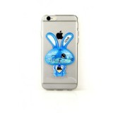 Husa Silicon Rabbit Albastru Samsung Galaxy A3 (2017) A320 - Protectie Telefon Fun