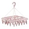 Uscator de rufe flippy, 32 de cleme, plastic, pliabil, rotire 360 grade, 32x32 cm, roz
