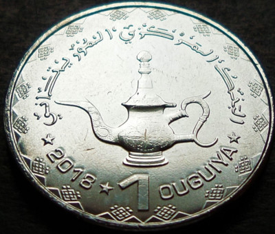 Moneda exotica 1 OUGUIYA - MAURITANIA , anul 2018 * cod 944 A = UNC foto
