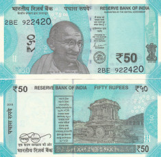 India 50 Rupees 2019 UNC foto