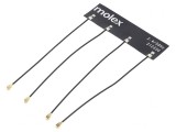 Antenă Bluetooth WiFi ZigBee 70x20mm U.FL 100mm