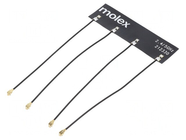 Antenă Bluetooth WiFi ZigBee 70x20mm U.FL 100mm