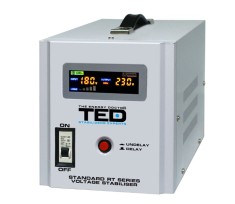 Stabilizator retea automat 3000VA 1800W cu Ecran LCD TED000149