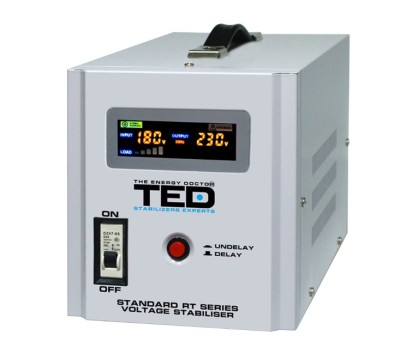 Stabilizator retea automat 3000VA 1800W cu Ecran LCD TED000149 foto