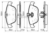 Set placute frana,frana disc MERCEDES C-CLASS T-Model (S204) (2007 - 2014) BOSCH 0 986 494 162