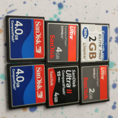Card memorie CF,Compact Flash SanDisk 4GB diferite viteze, dslr foto