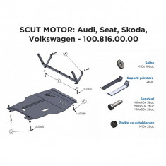 Scut motor SKODA Octavia, an fabricatie: 1998-2007, motor: 1.6-2.0, 1.9 TD - tsc - SMS52964 foto