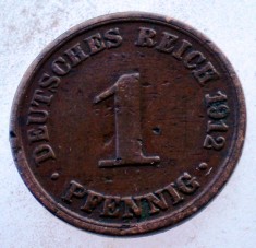 7.791 GERMANIA 1 PFENNIG 1912 A foto