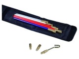 Kit tras fire HELLERMANNTYTON 7 bucati, Tije flexibile 400mm, Mini-maner, Carlig, Cap ghidare