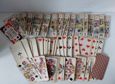 Set Tarol La Ducale Made in France, vintage, anii 60, incomplet (70 carti din 78) foto
