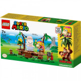 Lego super mario set de extindere concertul lui dixie kong in jungla 71421