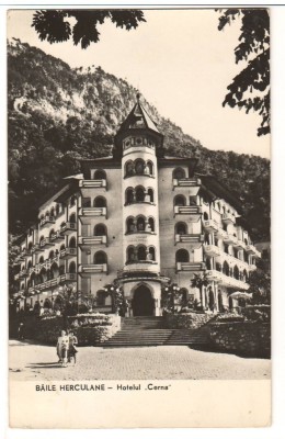 CPI B13765 CARTE POSTALA - BAILE HERCULANE. HOTELUL CERNA, RPR foto