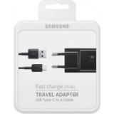 INCARCATOR RETEA CU CABLU DE DATE TYPE-C, SAMSUNG EP-TA20EBE (15W) FAST CHARGING ORIGINAL BLISTER