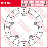 Disc fr&acirc;nă fix față/spate, 270/150,3x5mm 5x175mm, diametru gaură de centrare 2,5/17,5mm, spacing 0, Trw