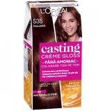 Vopsea de par semi-permanenta fara amoniac Casting Creme Gloss 535 Ciocolata, 180ml, L&#039;Oreal Paris
