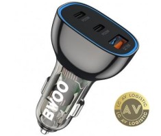 Incarcator Auto BWOO BO-CC96 68W 3A 1 x USB-A - 2 x USB-C Negru