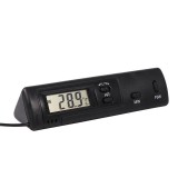 Termometru Digital Interior/Exterior cu Ceas ST1, Senzor Umed/Uscat, Ideal Auto