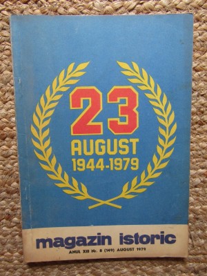 REVISTA MAGAZIN ISTORIC (AUGUST, 1979) foto