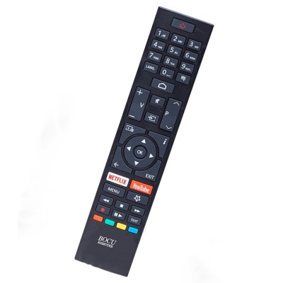 Telecomanda , Compatibila JVC Smart, RM-C3602, LT-32VAF3000, LT-32VAH3000, LT-32VAH3035, Netflix, YouTube, neagra foto