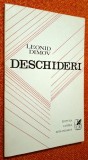 Deschideri - Leonid Dimov, carte veche poezii, Cartea Romaneasca, 1972