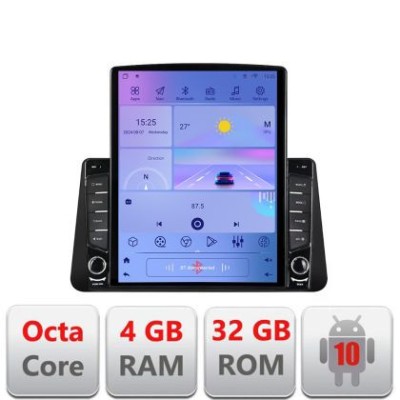 Navigatie Nissan Micra intre anii 2014-2019 Android radio gps internet Octa Core 4+64 LTE Kit-micra+EDT-E709 CarStore Technology foto