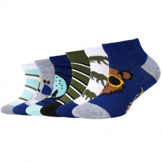 șosete Skechers 6PPK Boys Casual Animals Sneakrs Socks SK43074-4851 multicolor foto