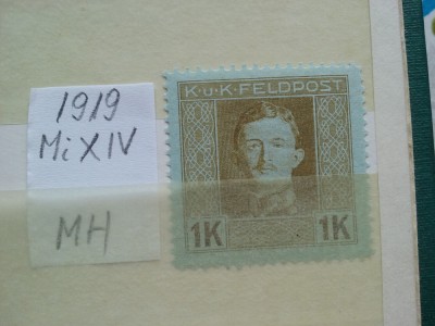 1919- Austria-Feldpost -Mi XIV-MH foto