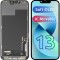 Display cu Touchscreen MP compatibil cu Apple iPhone 13, cu Rama, Versiune Soft OLED FHD IC Movable, Negru