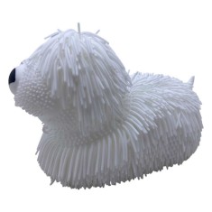 Jucarie Catel de cauciuc latos alb foto