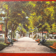 Calimanesti-Caciulata-1923-Parcul Ostrovului-C.P.circ.