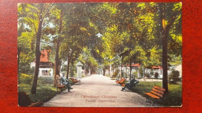 Calimanesti-Caciulata-1923-Parcul Ostrovului-C.P.circ. foto