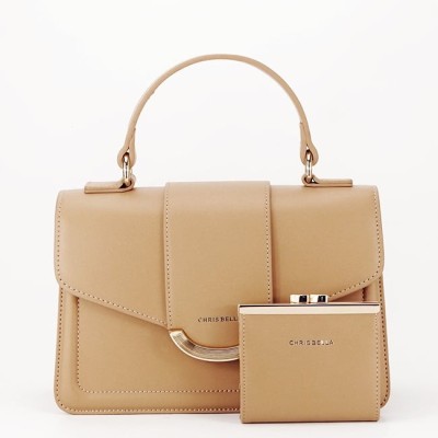 Geanta camel Premium cu portofel CB2401-2 11 foto