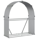 Cumpara ieftin Suport pentru busteni, argintiu, 120x45x140 cm, otel galvanizat