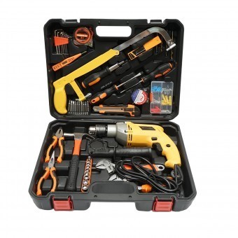 Masina de gaurit (bormasina) 600W, 220V cu scule si unelte 52 piese foto