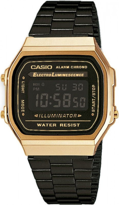 Ceas Barbati, Casio, Vintage Iconic A168WEGB-1B - Marime universala