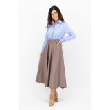 Rochie office midi stil camasa in clos