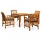 Gossi set mobilier de gradina cu perne, 5 piese, lemn masiv de acacia