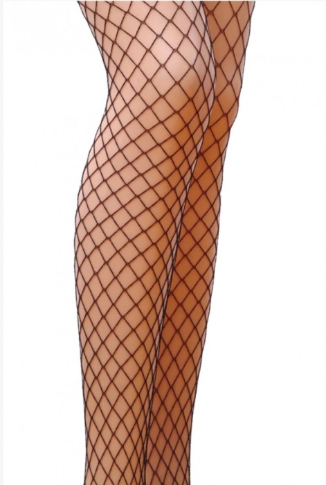 Ciorapi Cabaret Plasa Fishnet, Negru, S/M