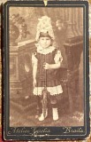 Cumpara ieftin FETITA CU UMBRELA FOTO ATELIER,,AURELIA&quot; BRAILA cca.1900/POZE, 108 X 67 mm.