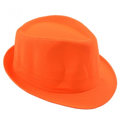 Palarie fluorescenta unisex material textil - Galben foto