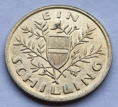 446. Moneda Austria 1 Schilling 1925 (Ein Schilling - reduced size) - Argint foto