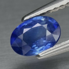 ~ &amp;gt; SAFIR NATURAL ALBASTRU neincalzit - 0,65 ct. Certificat de Autenticitate ! ! foto