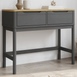 Măsuță consolă FLORO, gri, 89,5x36,5x73 cm, lemn masiv de pin