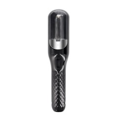Aparat de reparare a varfurilor despicate, flippy, netezirea firului de par, din abs+pc, cu ioni negativi, baterie 500 mah, 24.8 x 5.3 x 5 cm, negru