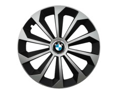 Set 4 capace roti Fame Gri-Negru cu inel R14, pentru gama auto BMW